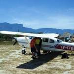 Taking a 2 hour flight in a Cessna from Ciudad Bolivar into La Gran Saba